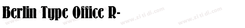 Berlin Type Office R字体转换
